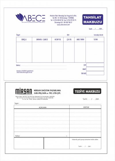 Tahsilat & Tediye Makbuzu